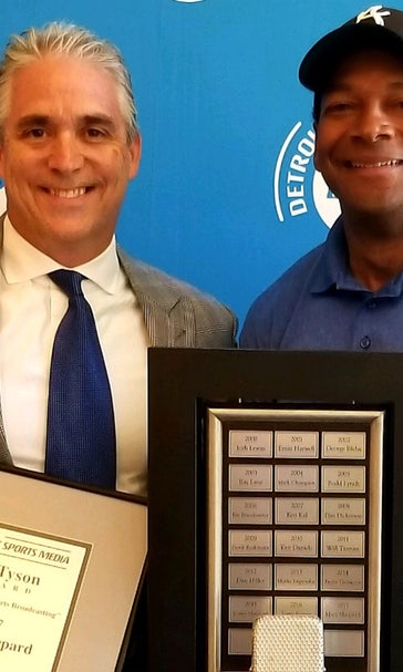 Matt Shepard earns Detroit Sports Media's 2018 Ty Tyson Award